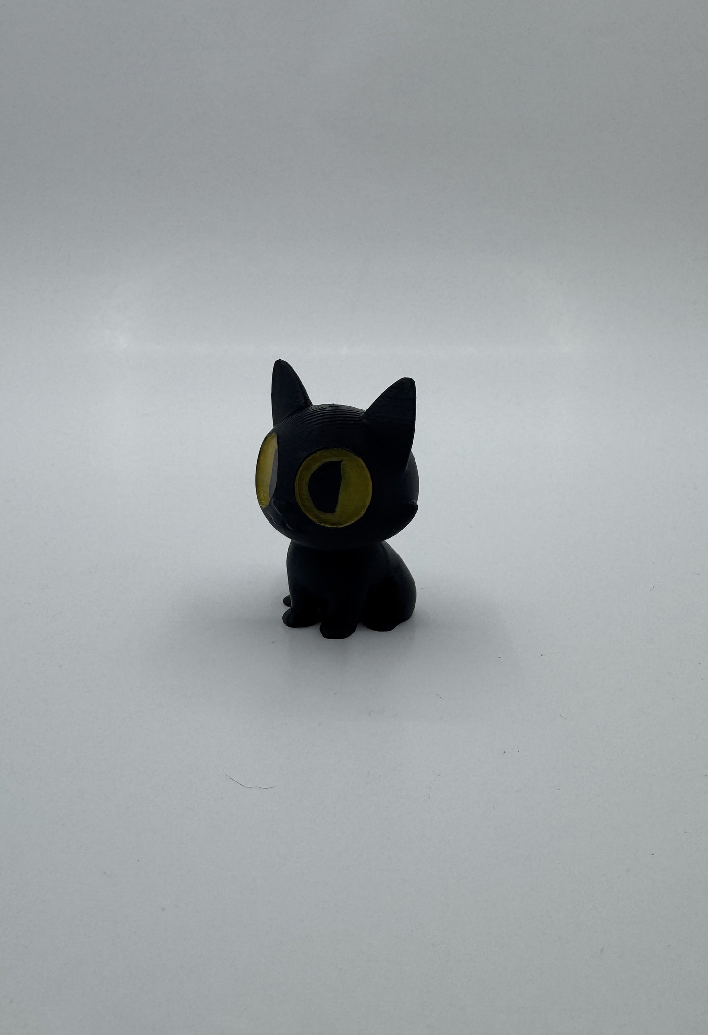 Halloween Black Cat with Painted Eyes