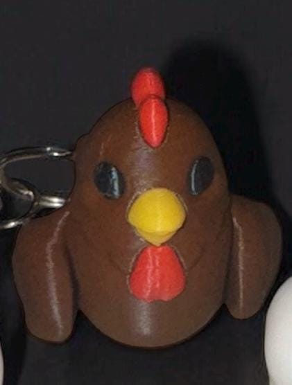 Adorable Chicken Keychain