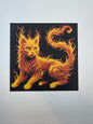 Fire Cat 3d Picture