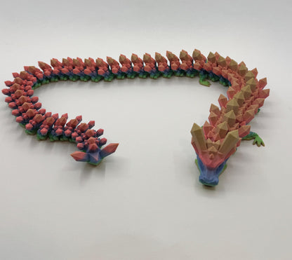 Rainbow Crystal Dragon (29 Inches Long!)