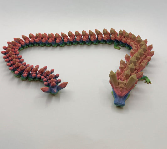 Rainbow Crystal Dragon (29 Inches Long!)