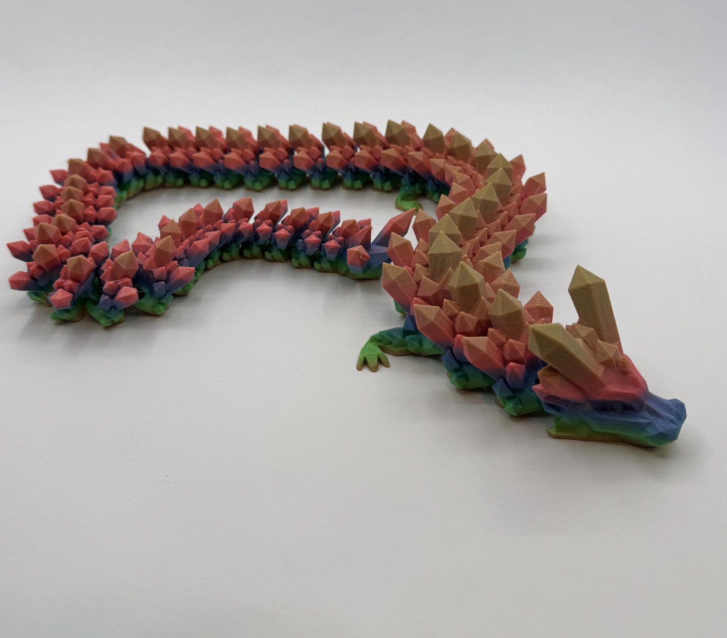 Rainbow Crystal Dragon (29 Inches Long!)