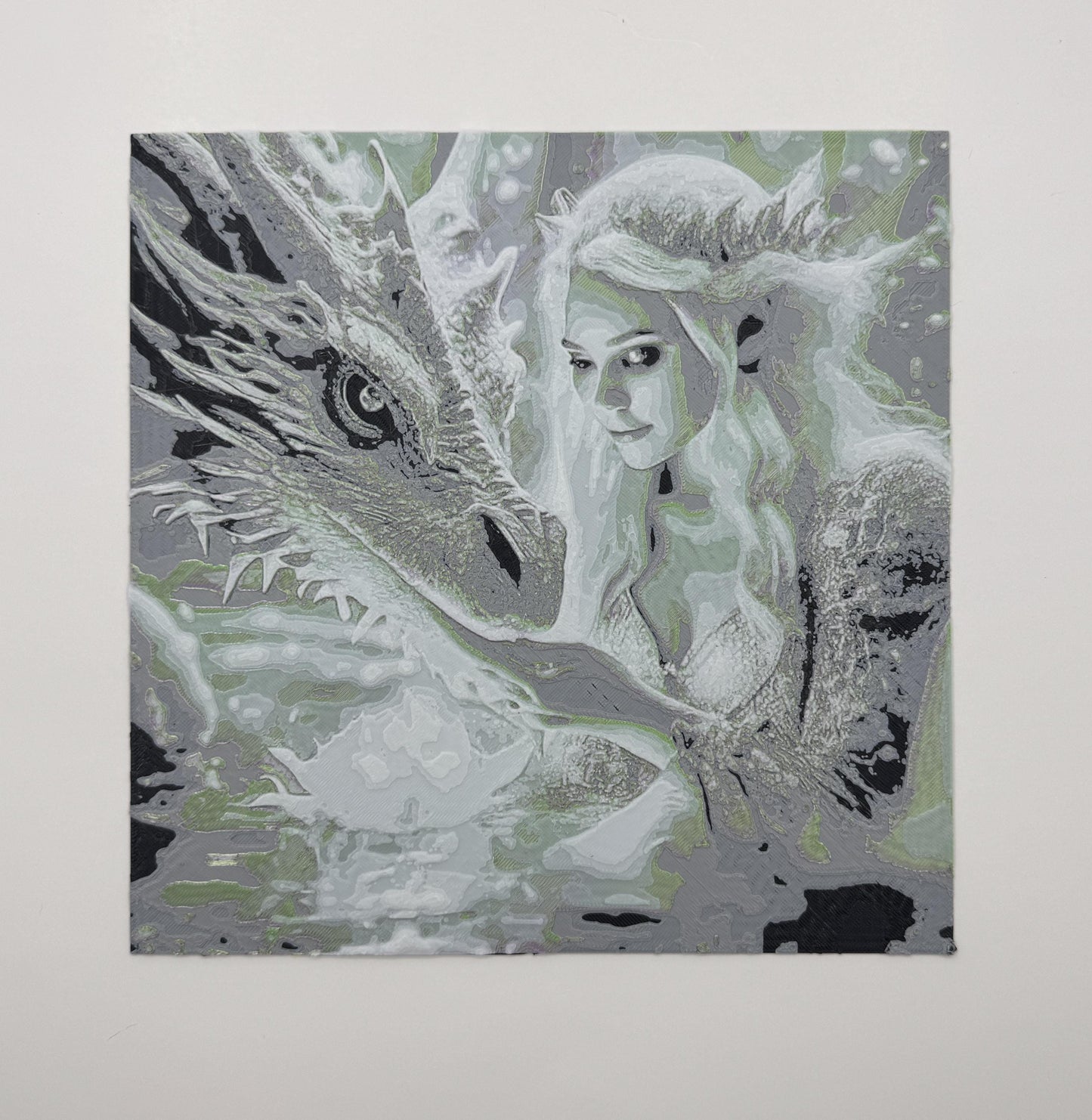 Fairy and Dragon Textured 3D Picture