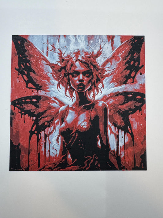 Fire Fairy Textured 3d Picture
