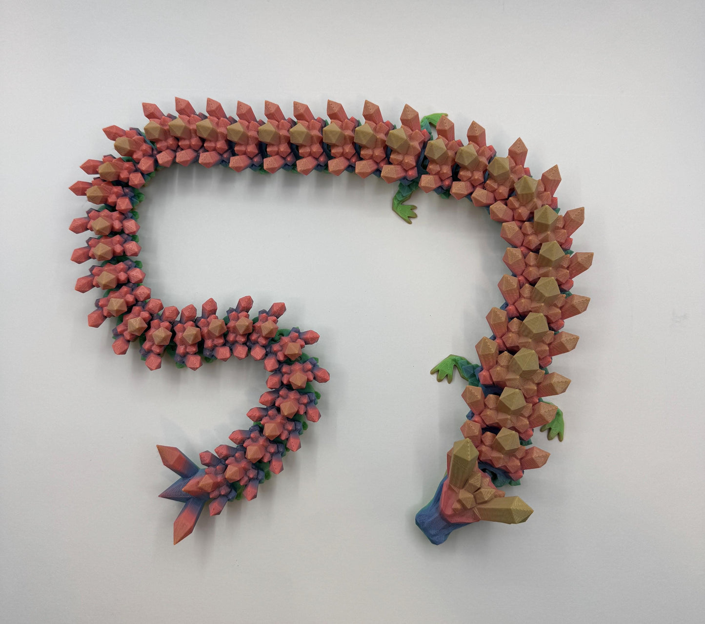 Rainbow Crystal Dragon (29 Inches Long!)