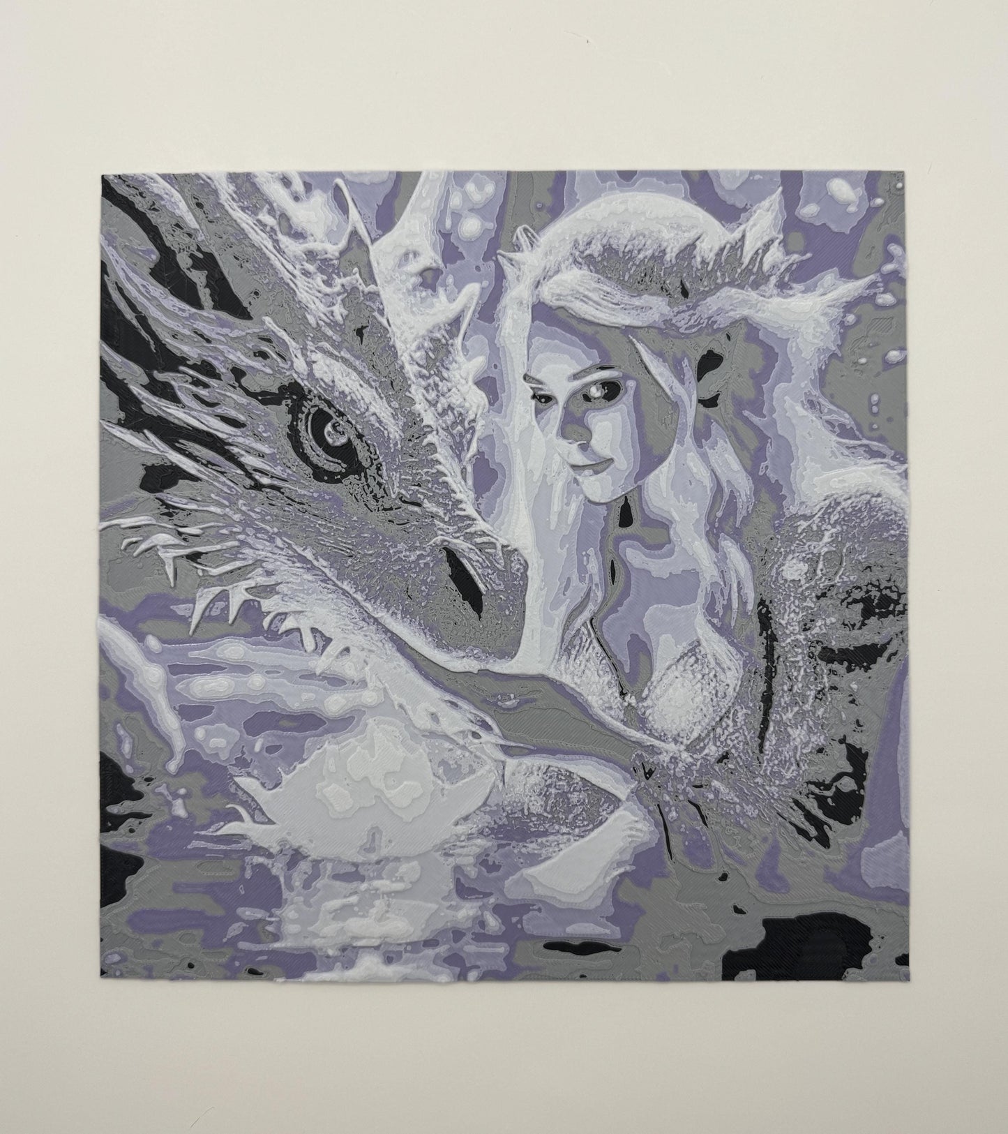 Fairy and Dragon Textured 3D Picture