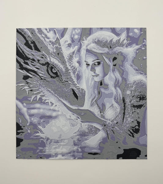 Fairy and Dragon Textured 3D Picture